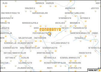 map of Rónabánya