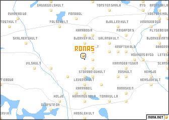 map of Rönås