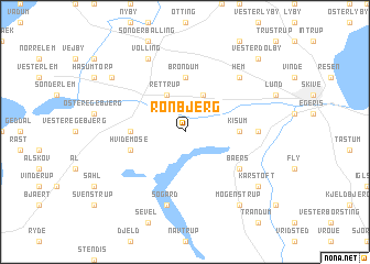 map of Rønbjerg