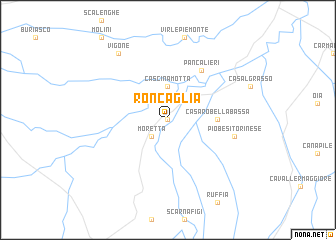 map of Roncaglia