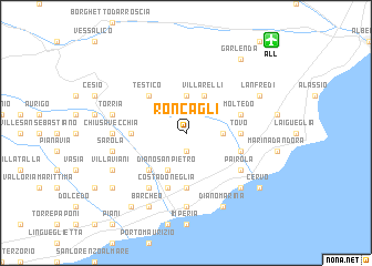 map of Roncagli