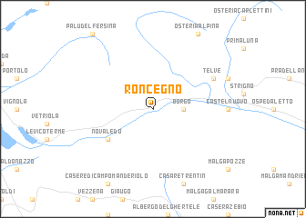 map of Roncegno