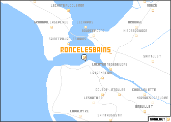 map of Ronce-les-Bains