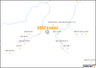 map of Roncevaux