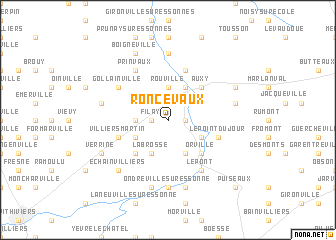 map of Roncevaux