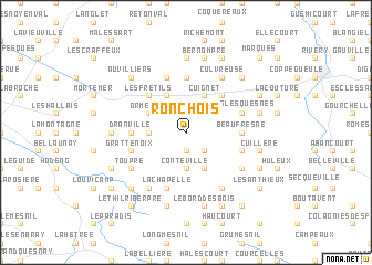 map of Ronchois