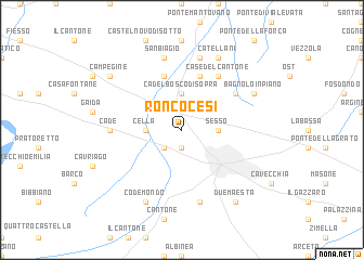 map of Roncocesi