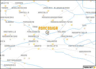 map of Roncodiga