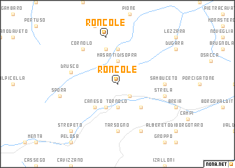 Roncole Italy Map Nona Net