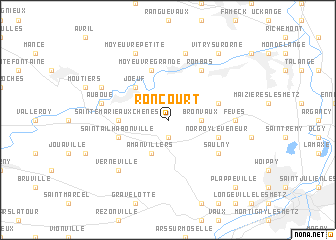 map of Roncourt