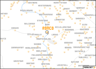 map of Ronco