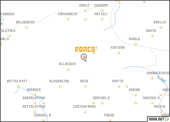 map of Ronco