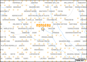 map of Rondeau