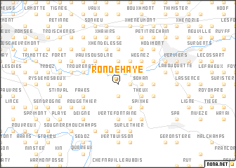 map of Ronde Haye