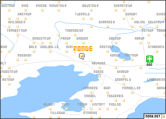 map of Rønde