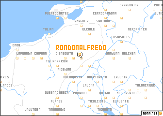 map of Rondón Alfredo