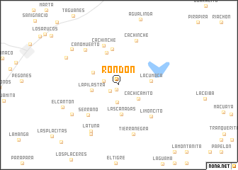 map of Rondón