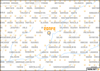 map of Ronfe