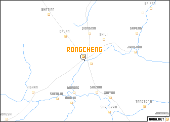 map of Rongcheng