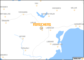 map of Rongcheng