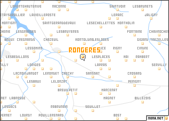 map of Rongères