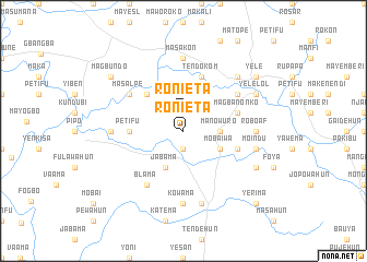 map of Ronieta