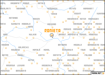 map of Ronieta