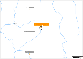 map of Ronīpāra