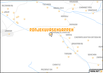 map of Ronjekū va Seh Darreh