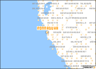 map of Ronnaduwa