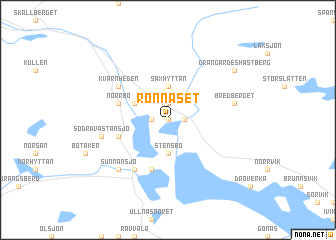 map of Rönnäset