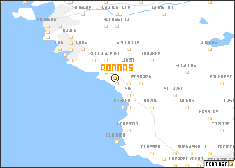 map of Rönnås