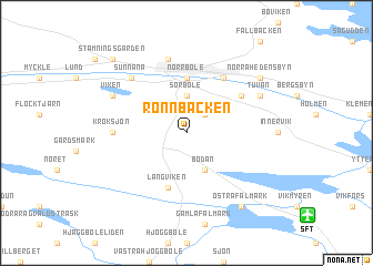 map of Rönnbäcken