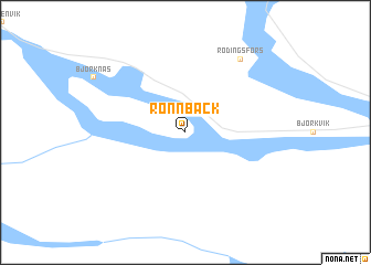 map of Rönnbäck