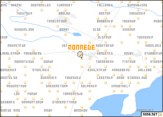 map of Rønnede