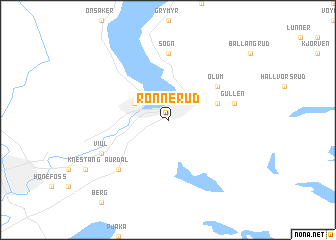 map of Rønnerud