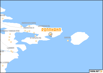 map of Rönnhamn