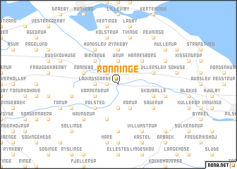 map of Rønninge