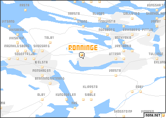 map of Rönninge