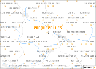 map of Ronquerolles