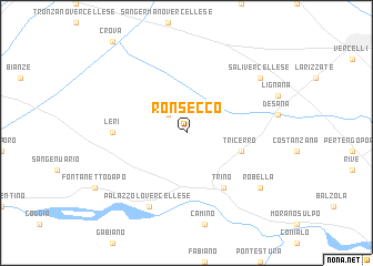 map of Ronsecco