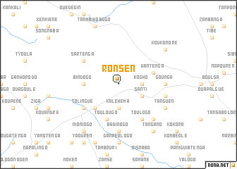 map of Ronsen