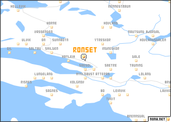 map of Rønset