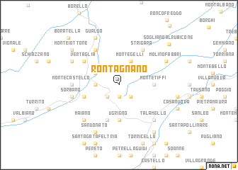 map of Rontagnano