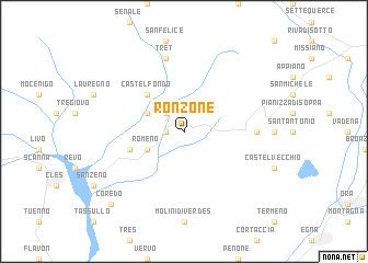 map of Ronzone