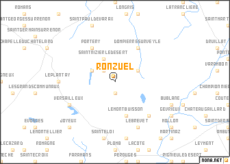 map of Ronzuel