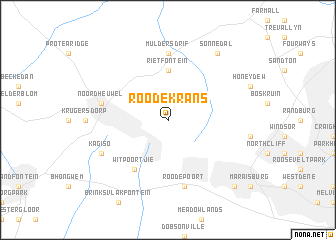 map of Roodekrans