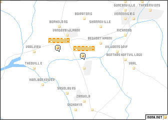 map of Roodia