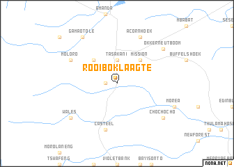 map of Rooiboklaagte