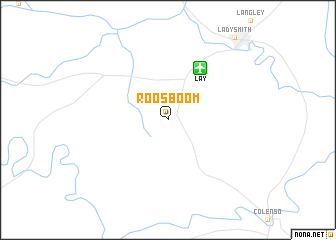 map of Roosboom